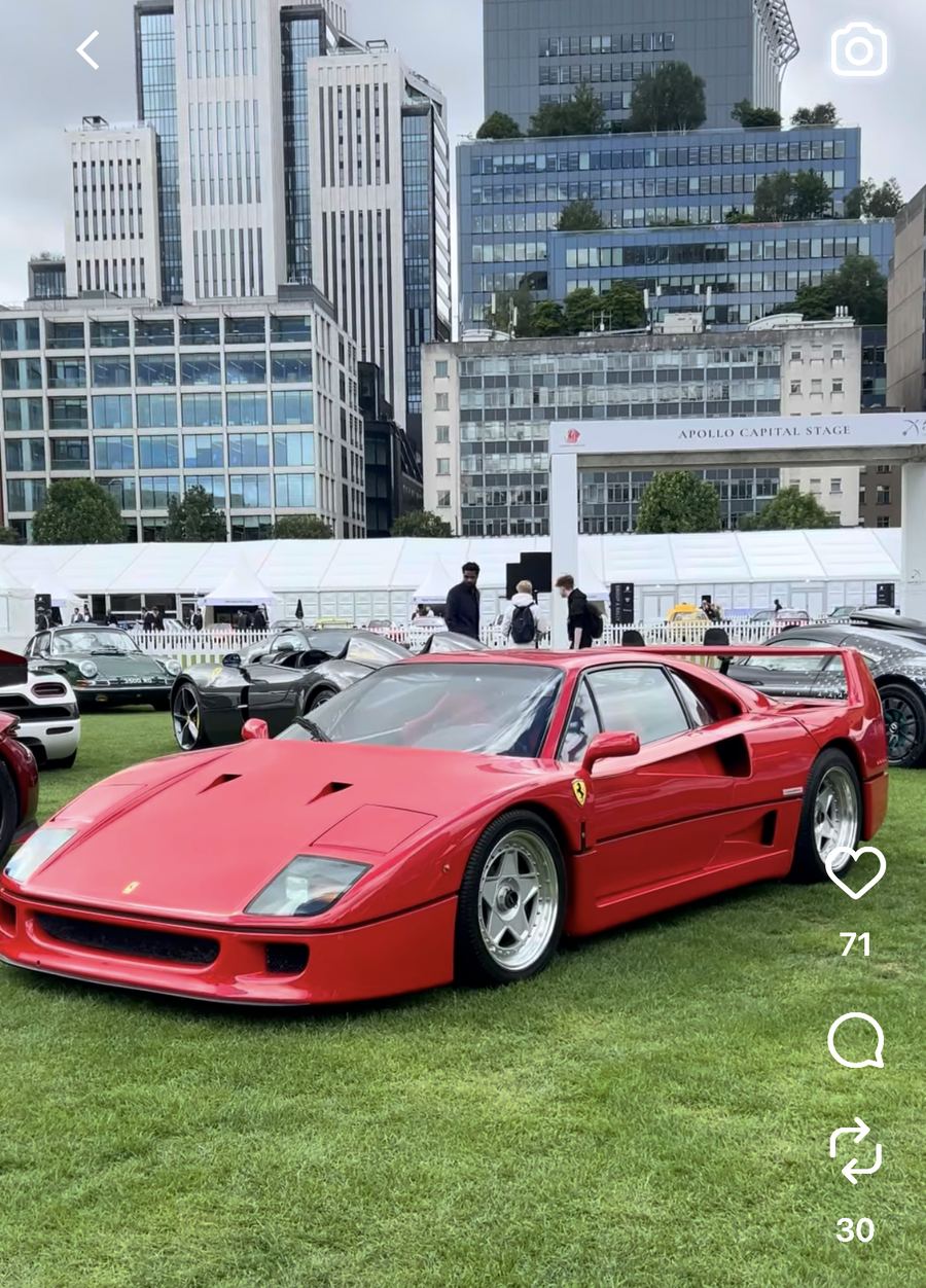 Ferrari F40 at London Concours
